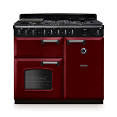 Rangemaster CLDL100DFPBOR/CM1 Classic Deluxe 100 Dual Fuel Range Cooker - Bordeaux - A Rated