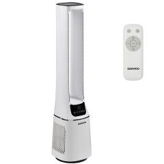 Daewoo 2-in-1 Bladeless Tower Fan & HEPA Air Purifier 106 cm Oscillating Remote