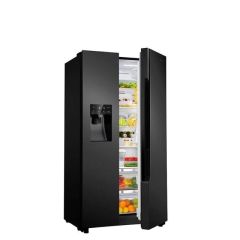 Teknix THSBS1791PLUBIX 371/191 Litres, E Rated, Glass Shelves, H1787mm, W910mm, Frost Free, Ice + Wa