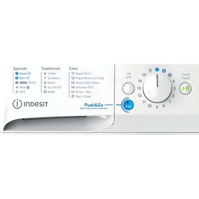 Indesit BDE 107436 WV UK Freestanding 10+7kg Washer Dryer - White