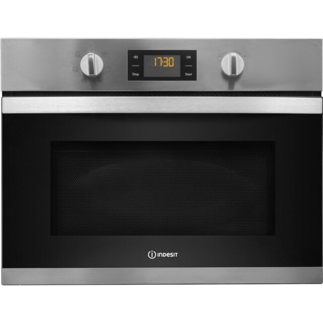 Indesit MWI 3443 IX Built-In Microwave in Stainless Steel