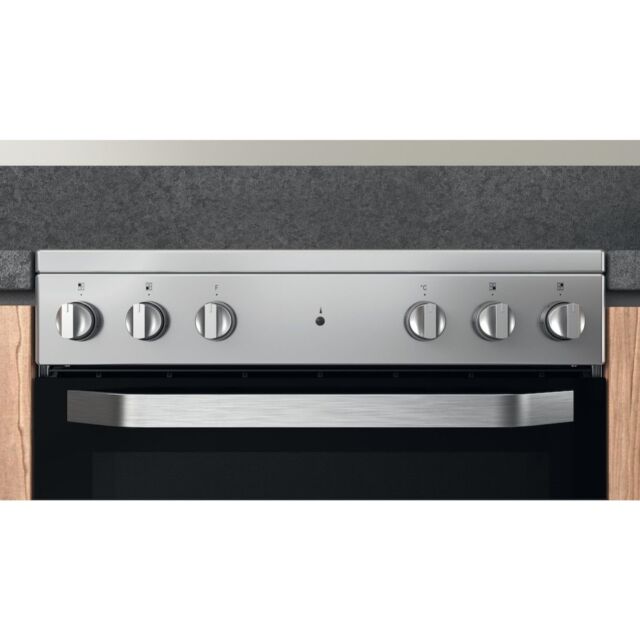 Hotpoint HS67V5KHX Freestanding Electric Cooker - Inox