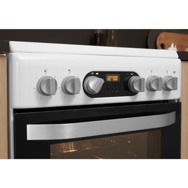 Hotpoint HD5V93CCW/UK Electric Freestanding Double Cooker - White