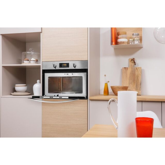 Indesit MWI 3443 IX Built-In Microwave in Stainless Steel