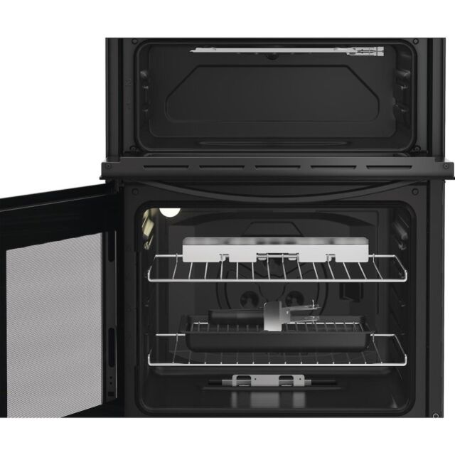 Indesit ITG6GB 60cm Gas Twin Cooker - Black