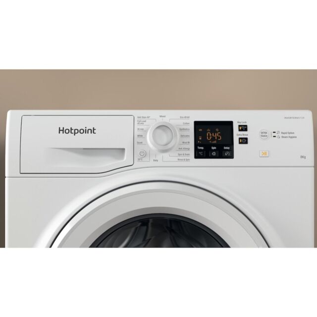 Hotpoint NSWF 846 W UK Anti-Stain 8kg 1400rpm Washing Machine - White