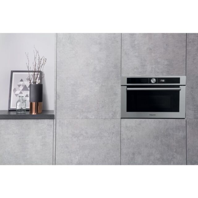 Hotpoint MD 454 IX H Built-In Microwave - Stainless Steel