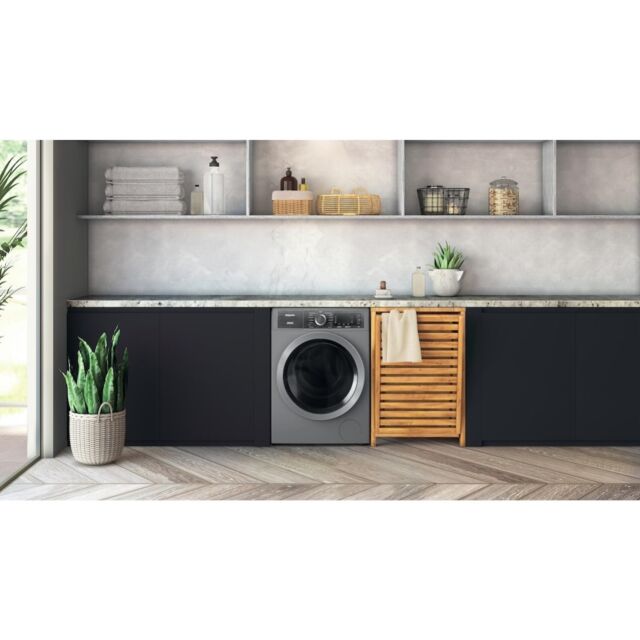 Hotpoint H8 99ADS GPOWER UK GentlePower 9kg 1400rpm Washing Machine - Silver