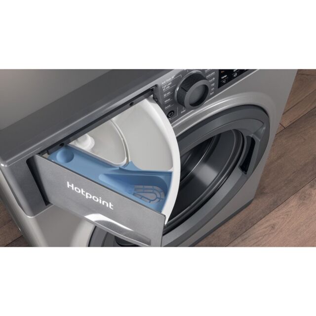 Hotpoint NSWM 1046 GG UK Anti-Stain 10kg 1400rpm Washing Machine - Graphite