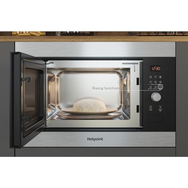 Hotpoint MF25G IX H Built-In Compact Microwave Oven - Inox