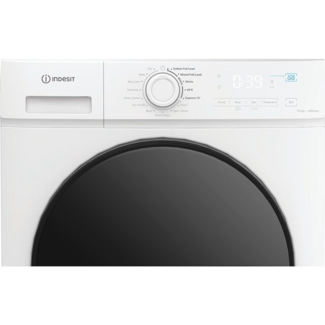 Indesit MyTime IDMA 75624 MY TIME UK Washer Dryer with Steam - White - A/D Energy Rating