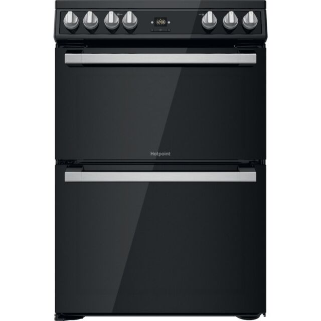 Hotpoint HDT67V9H2CB/UK Ceramic Double Cooker - Black