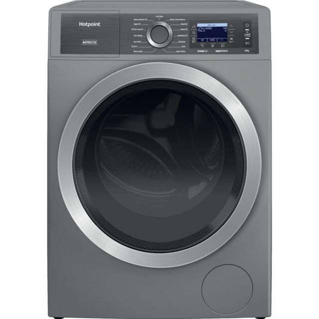 Hotpoint H8 09ADS GPOWER UK 10kg 1400rpm GentlePower Washing Machine - Silver