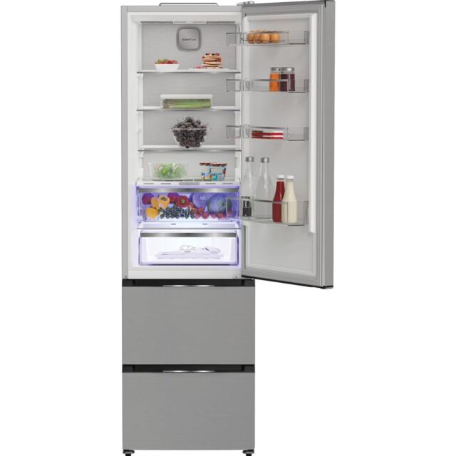 Hotpoint HPKF5351XP4UK Dual No Frost American Fridge Freezer with VitalCare