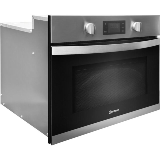 Indesit MWI 3443 IX Built-In Microwave in Stainless Steel