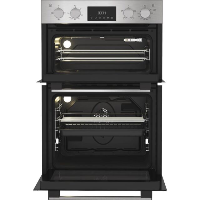 Hotpoint DIH 10D IX Built-In Electric Double Oven - Stainless Steel