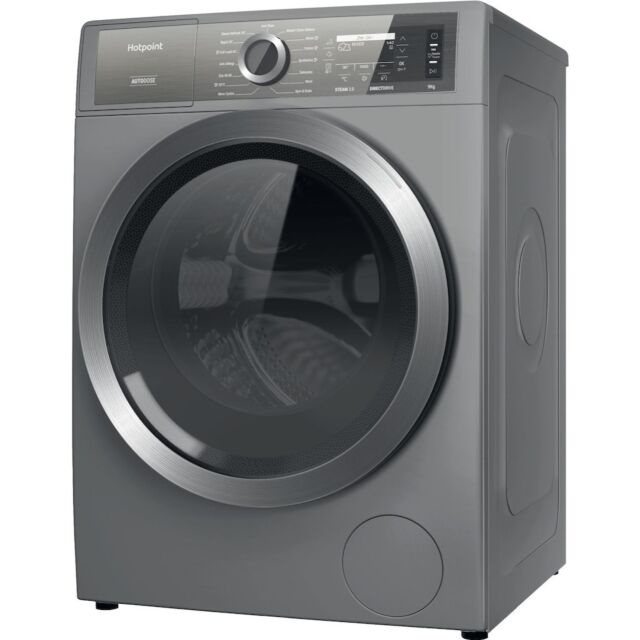 Hotpoint H8 99ADS GPOWER UK GentlePower 9kg 1400rpm Washing Machine - Silver