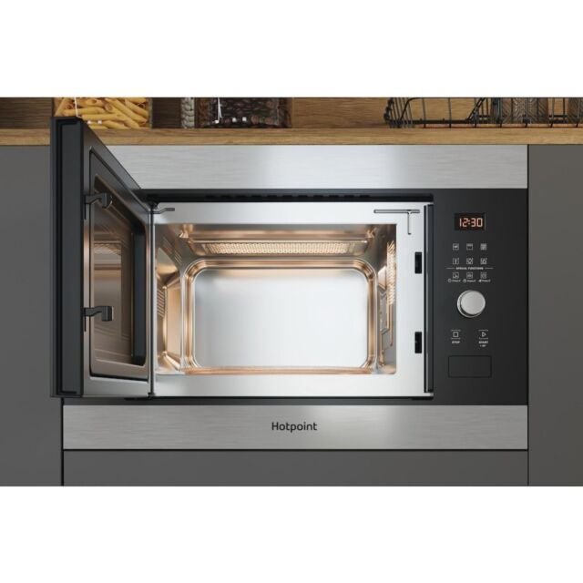 Hotpoint MF25G IX H Built-In Compact Microwave Oven - Inox