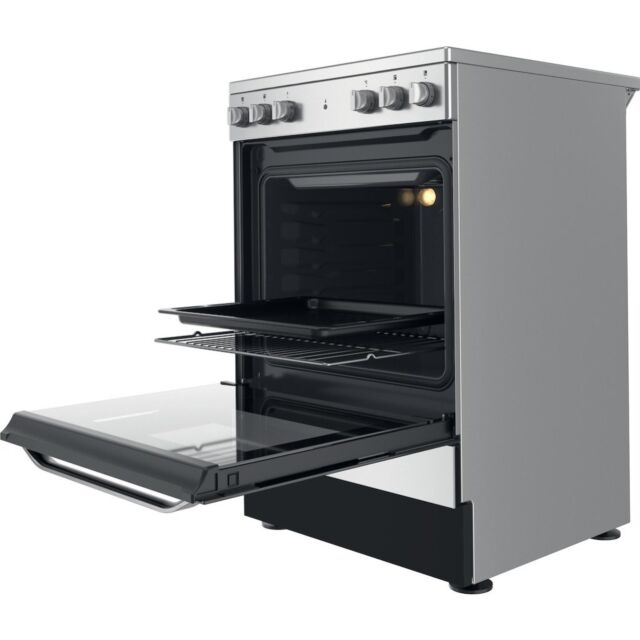 Hotpoint HS67V5KHX Freestanding Electric Cooker - Inox