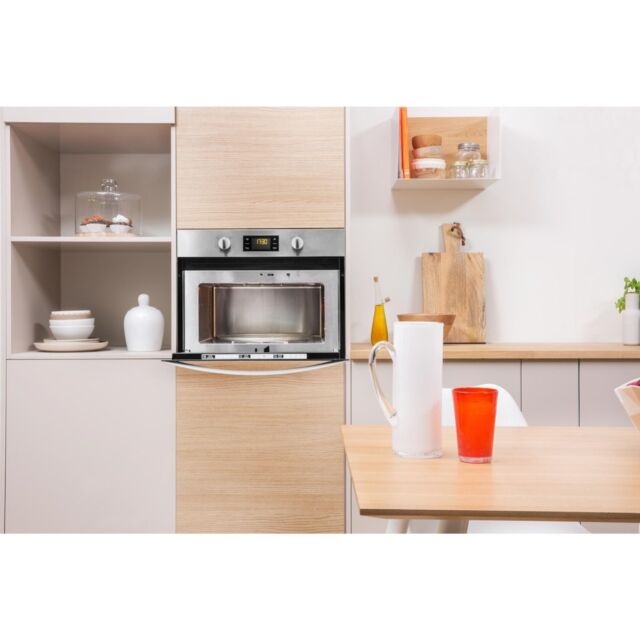Indesit MWI 3443 IX Built-In Microwave in Stainless Steel