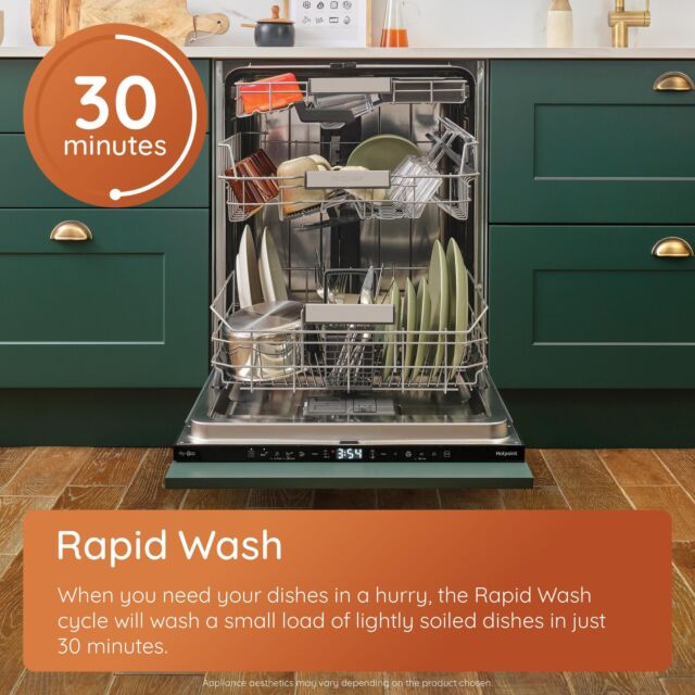 Hotpoint H2IHD526BUK Built-In 60cm Dishwasher - Black