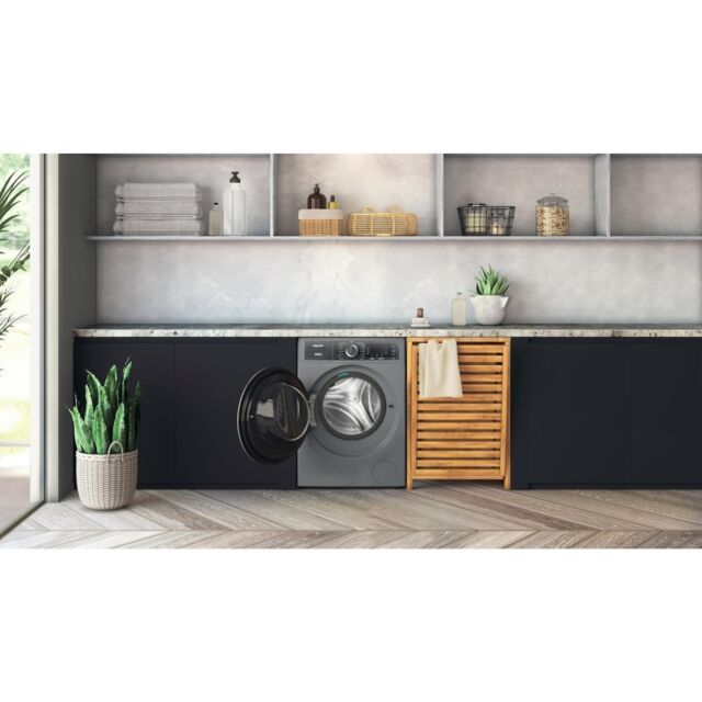 Hotpoint H8 99ADS GPOWER UK GentlePower 9kg 1400rpm Washing Machine - Silver