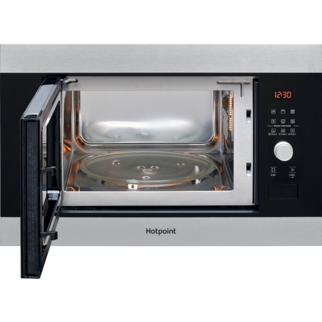 Hotpoint MF25G IX H Built-In Compact Microwave Oven - Inox