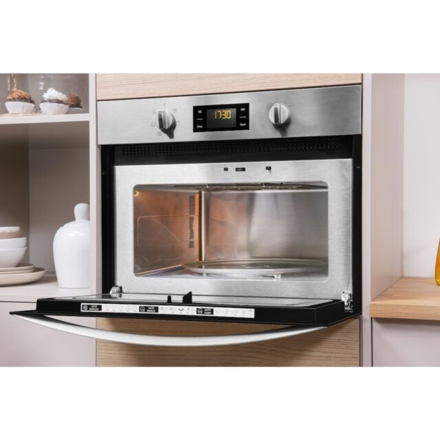 Indesit MWI 3443 IX Built-In Microwave in Stainless Steel