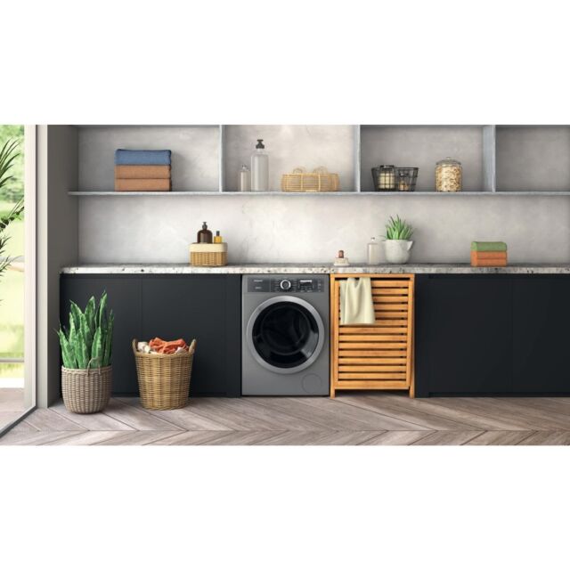 Hotpoint H8 99ADS GPOWER UK GentlePower 9kg 1400rpm Washing Machine - Silver