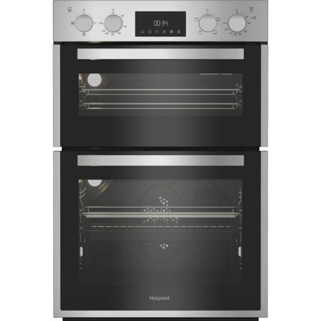 Hotpoint DIH 10D IX Built-In Electric Double Oven - Stainless Steel