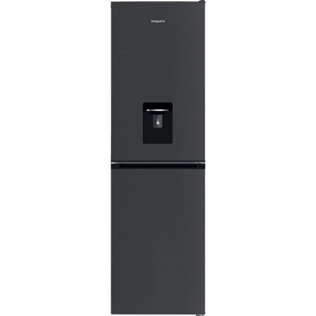 Hotpoint HPKH 1261W XBR4UK Freestanding 50/50 No Frost Fridge Freezer with Water Dispenser - Black