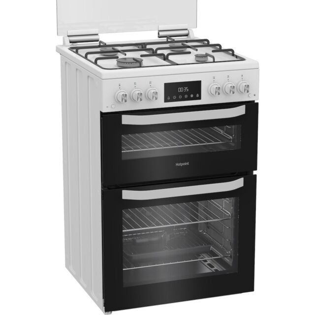 Hotpoint HTG6GDCW 60cm Gas Cooker - White
