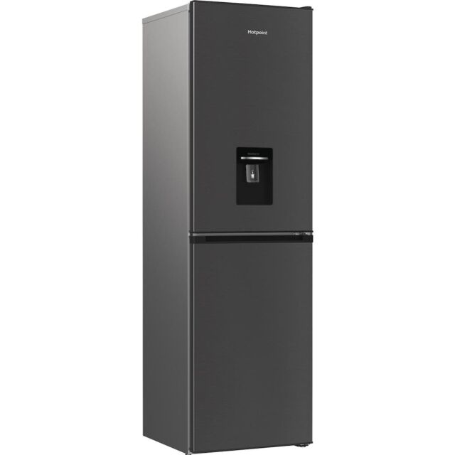 Hotpoint HPKH 1261W XBR4UK Freestanding 50/50 No Frost Fridge Freezer with Water Dispenser - Black