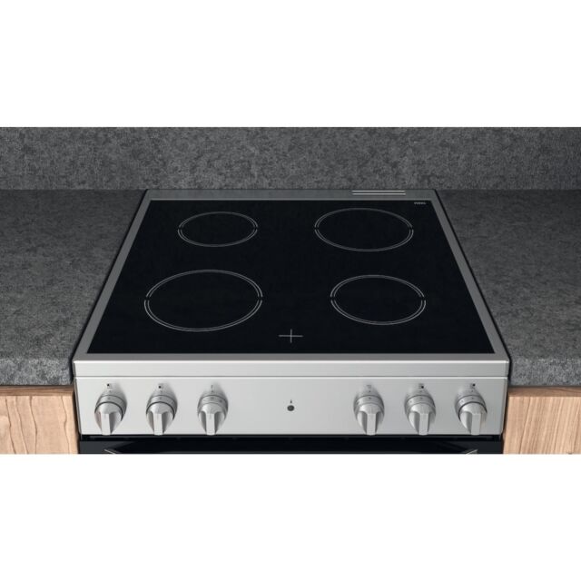 Hotpoint HS67V5KHX Freestanding Electric Cooker - Inox