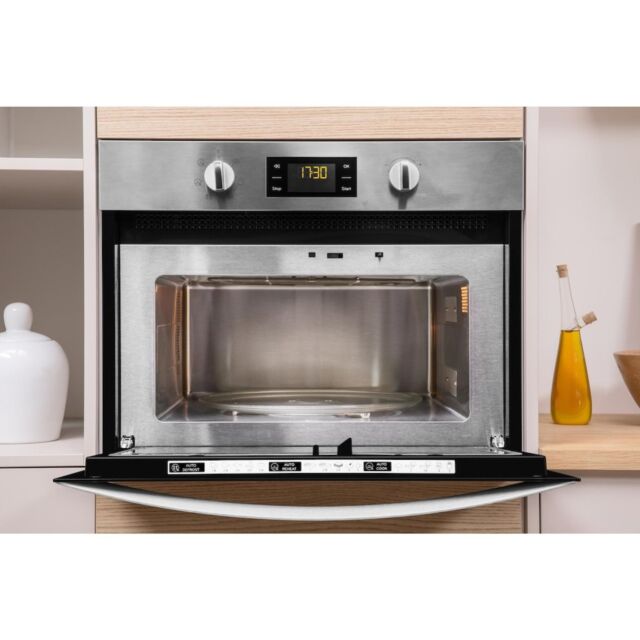 Indesit MWI 3443 IX Built-In Microwave in Stainless Steel