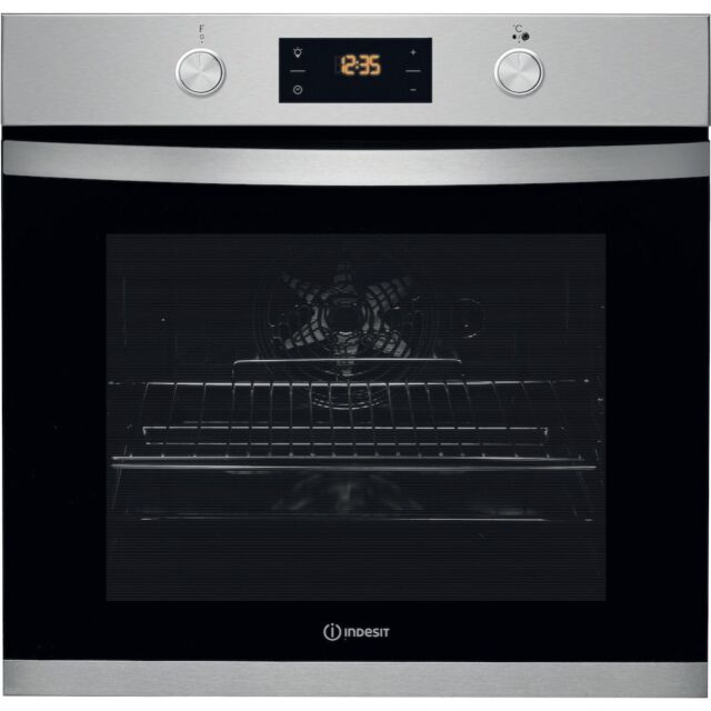 Indesit KFW 3841 JH IX UK Electric Single Built-In Oven - Stainless Steel