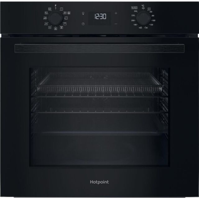 Hotpoint HO458CFBUK Built-In Single Oven - Black
