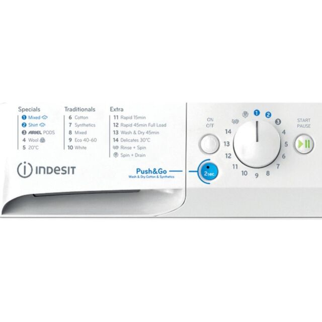 Indesit BDE 86436 WV UK Freestanding 8+6kg Washer Dryer - White