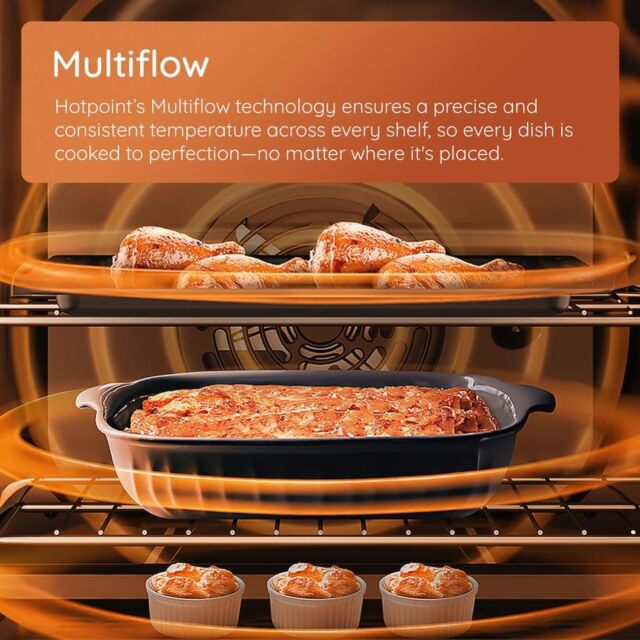 Hotpoint HO458CFBUK Built-In Single Oven - Black