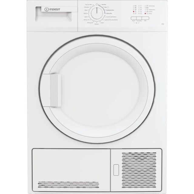 Indesit CYDC82WWGLUK 8kg Condenser Tumble Dryer - White