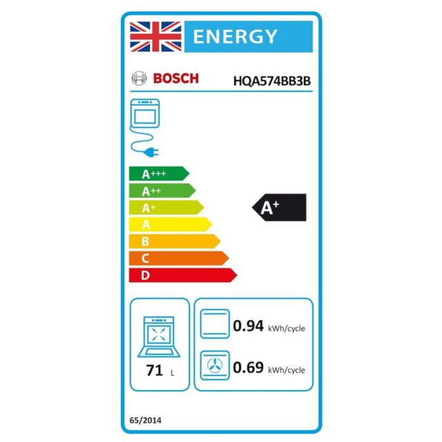 Bosch HQA574BB3B, Built-in oven with added steam function