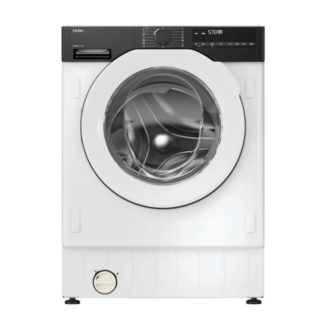 Haier BHA6S696M6D9-80 9/6kg Integrated Washer Dryer with A-30%/D Energy Rating  - White with Black Bezel