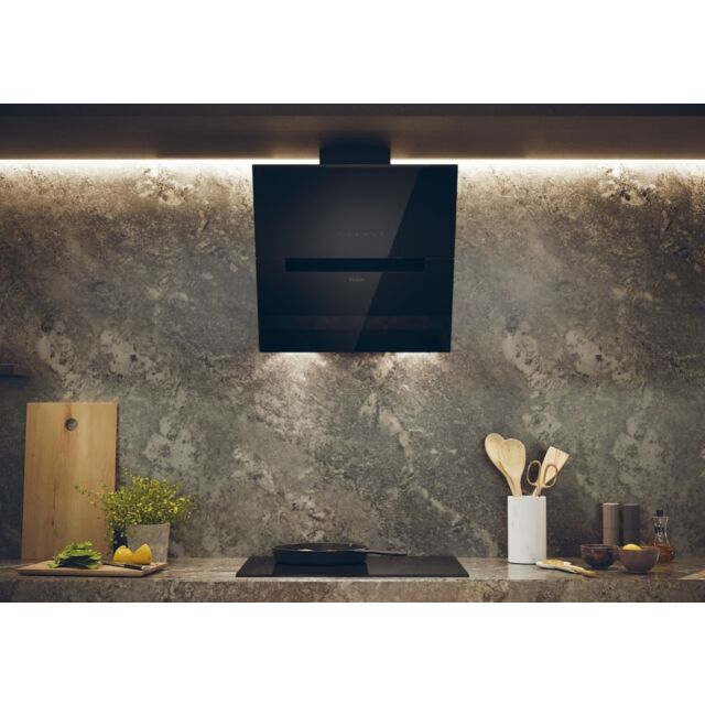 Haier HADG6CBS4BWIFI 60cm Angled Glass WiFi Chimney