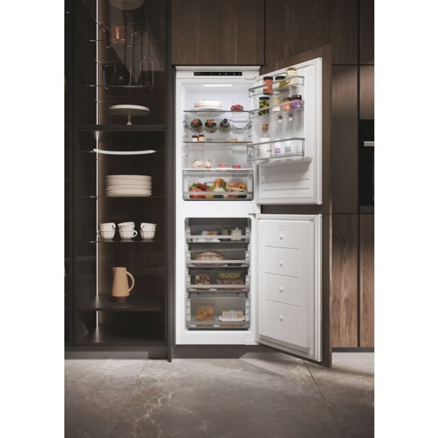Haier HB50T618FMK Built-In Fridge Freezer - White - E Rated