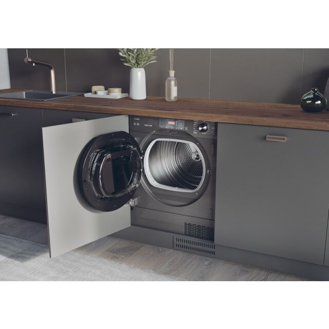 Haier HDB4 H7A2TBERX80 Series 4 7kg A++ Rated Integrated Tumble Dryer - Graphite