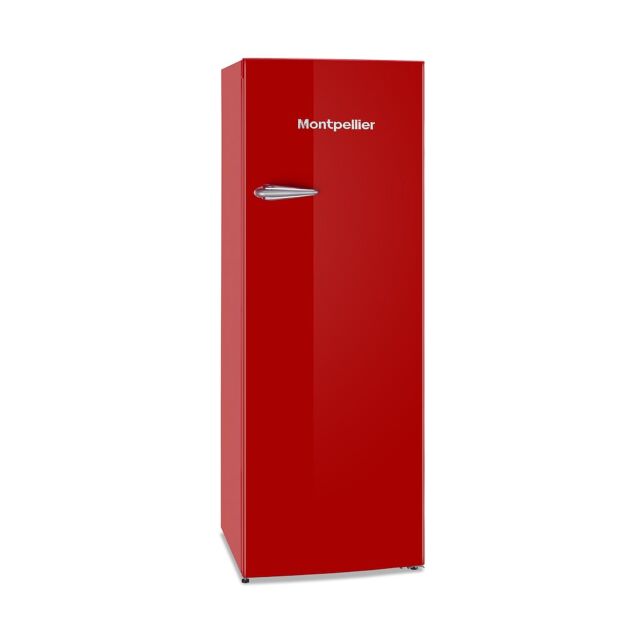 Montpellier MAB341R Retro Fridge Freezer in Red