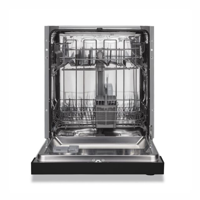 Montpellier MDI655K Full Size 60cm Semi Integrated Dishwasher in Black