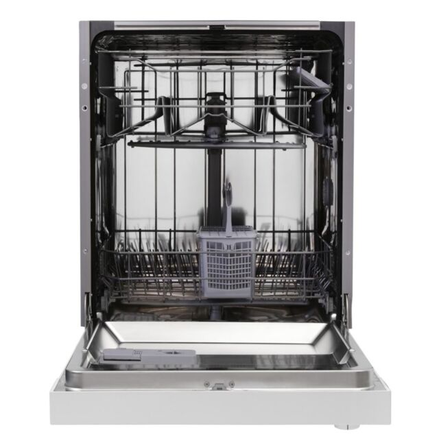 Montpellier MDI655W Full Size 60cm Semi Integrated Dishwasher in White