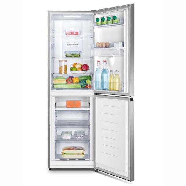 Teknix FFH1825WS/E 55cm 50/50 Fridge Freezer Total No Frost with Water Dispenser - Silver