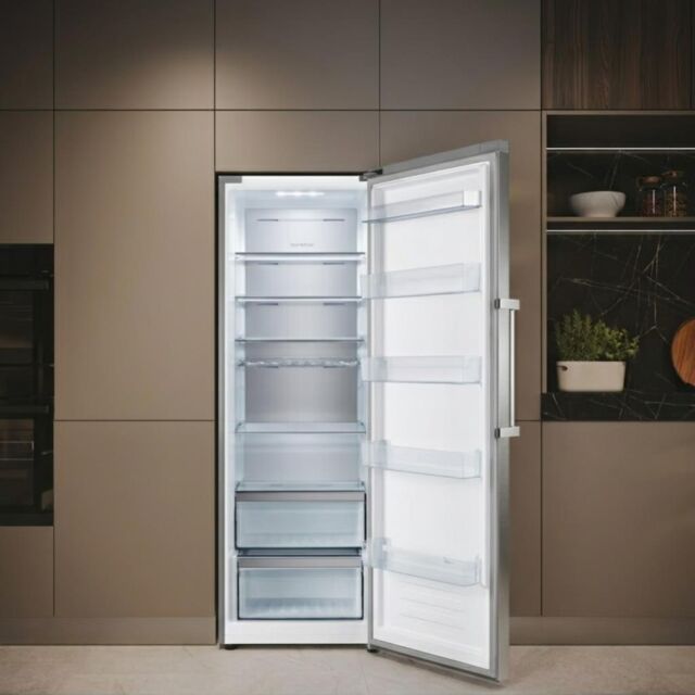Teknix TH60TLX 60cm Tall Larder Fridge with Metal Tech Cooling - Stainless Steel